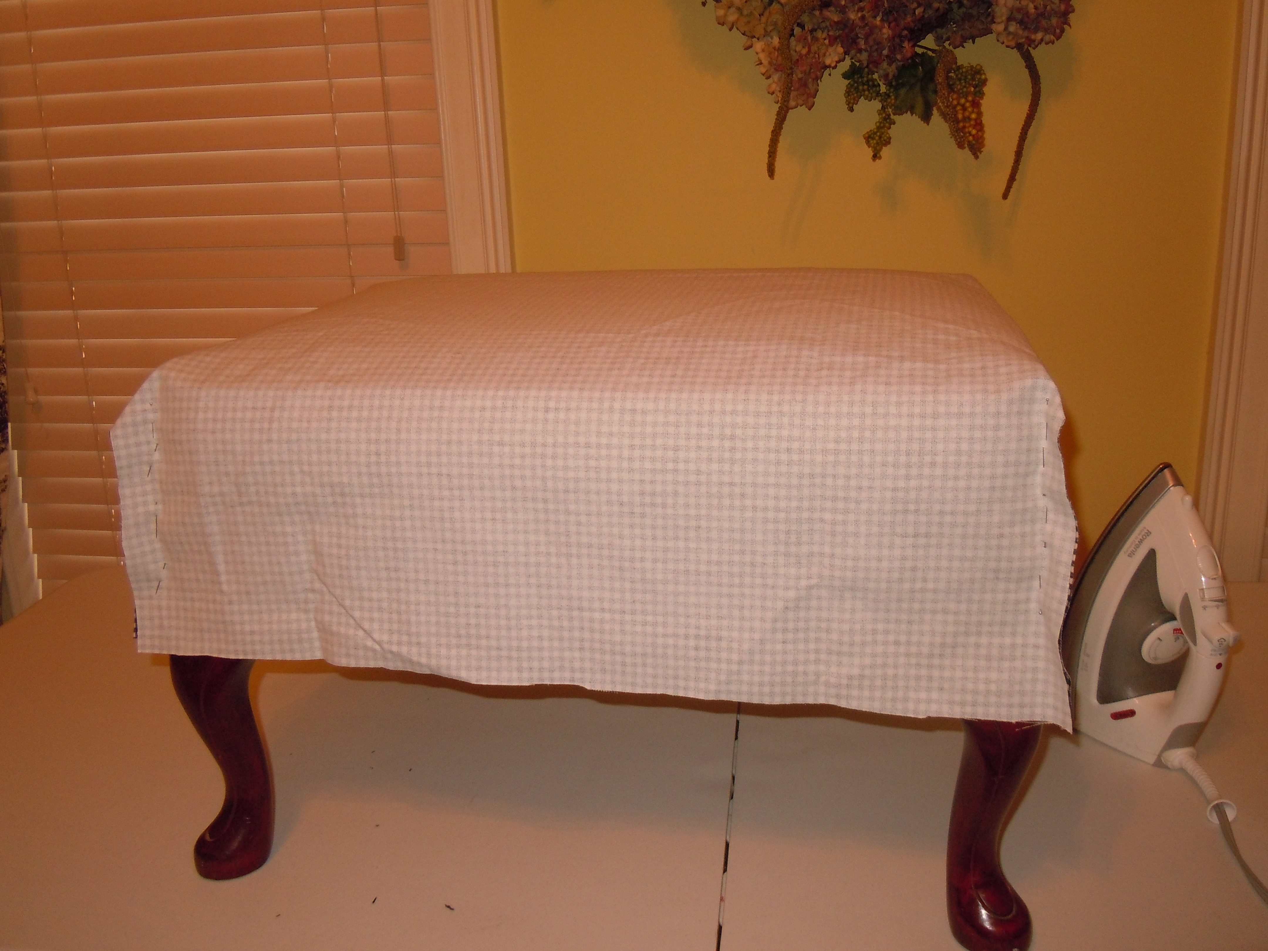 Create a Slipcover for Your Ottoman