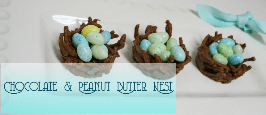 The Nest made of Chocolate and Peanut Butter