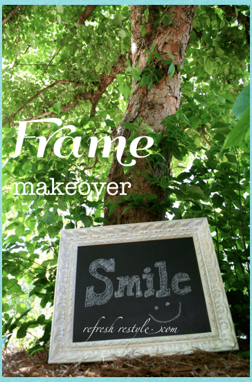Chalkboard Paint over an old picture!