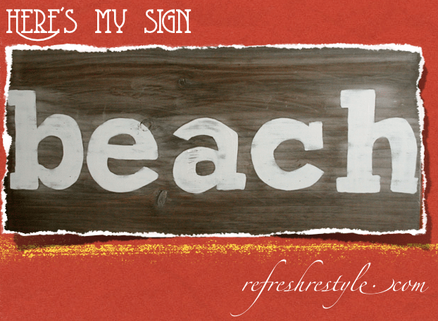A Beach Sign
