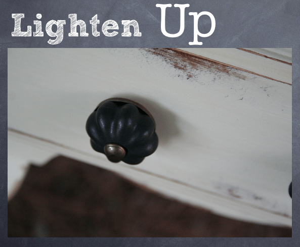 Shabby Oak End Table