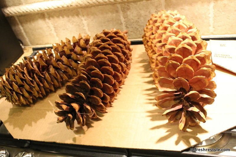 Let the pinecones cool