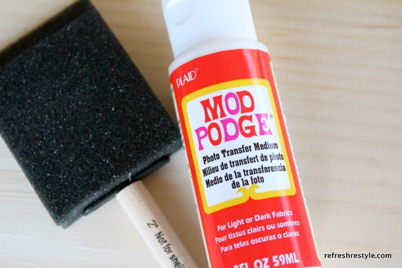 mod podge photo transfer