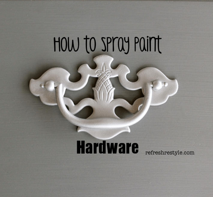 How to Spray Paint Hardware