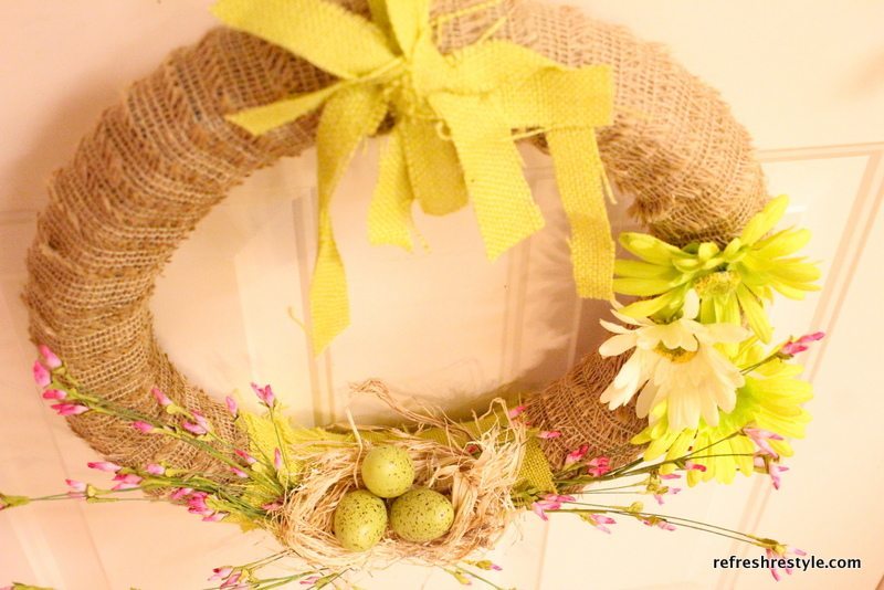 burlap wreath