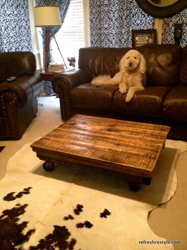 Leather sofa