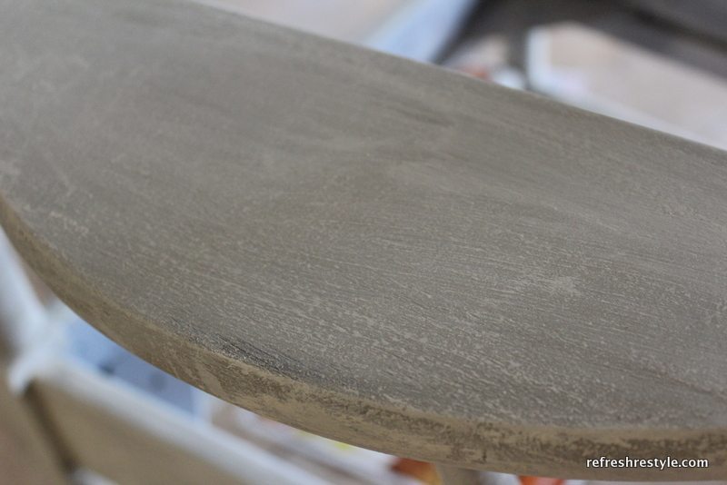Dry brushed