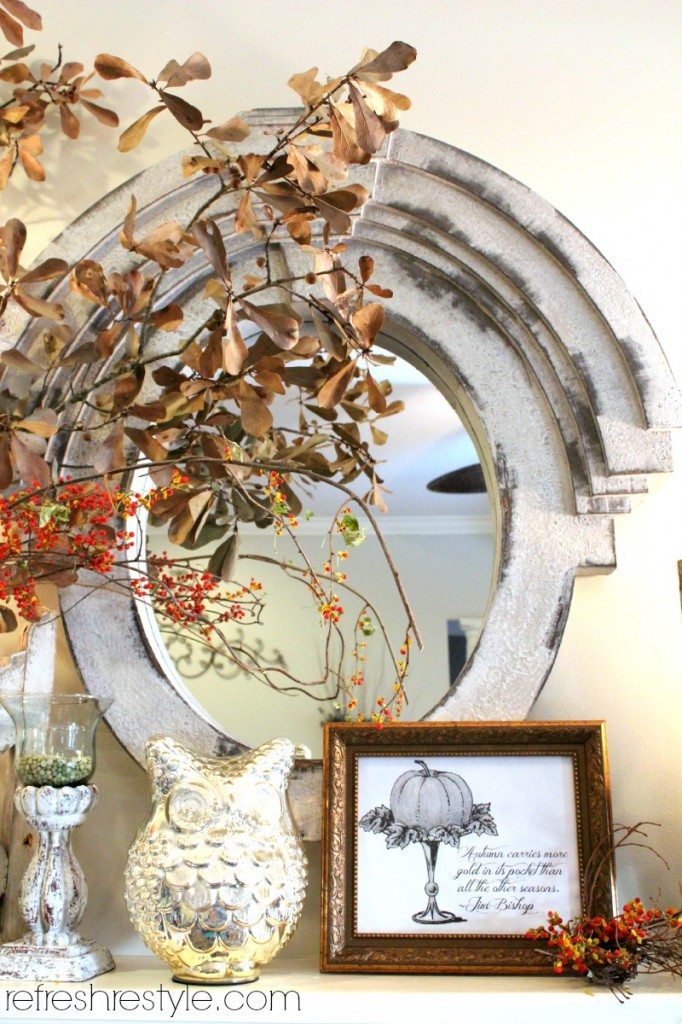 Autumn Print - free fall printable - Farmhouse decor idea from Refresh Restyle