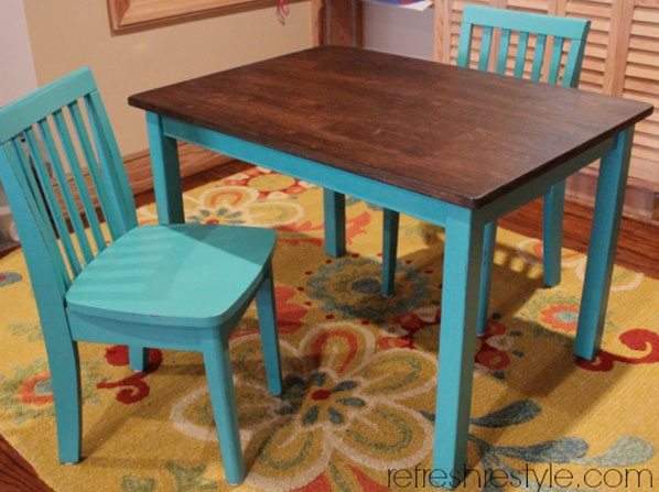 Kid's Table and Chairs {refreshed}