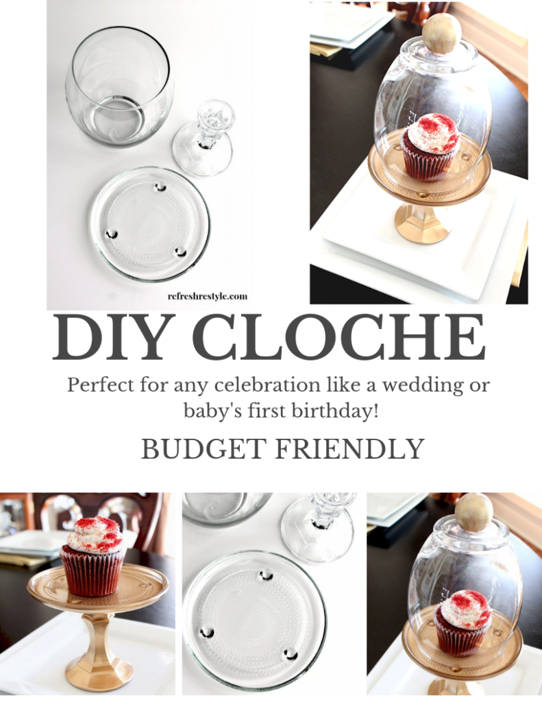 DIY Cloche - Dollar tree items for a DIY Cloche make holidays and celebrations fun!