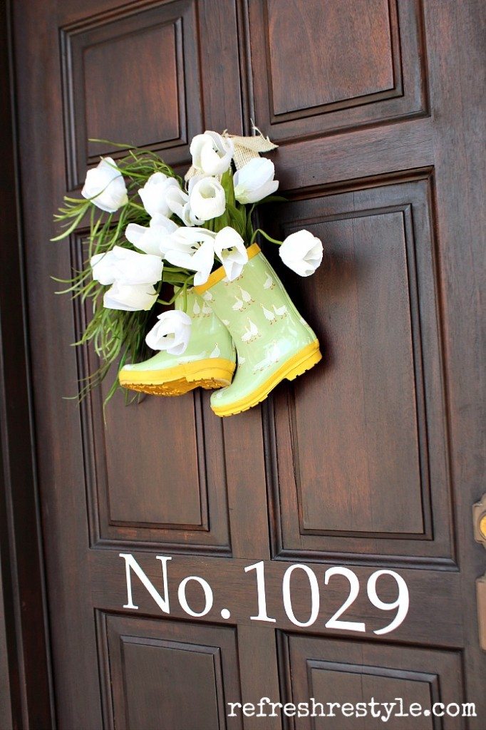 Rain Boots on the door