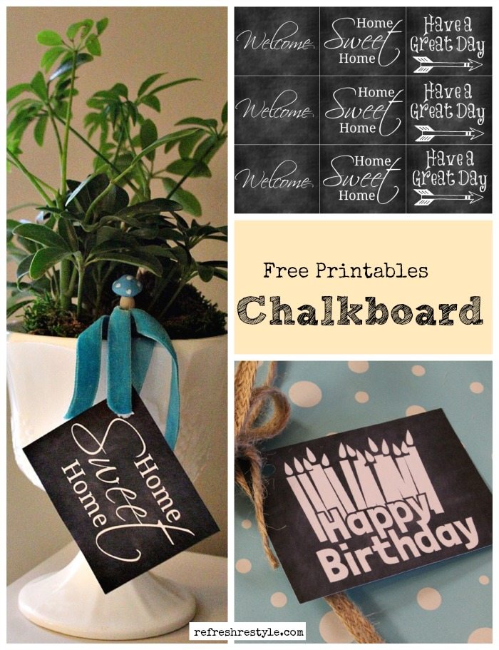 Chalkboard Printable Birthday