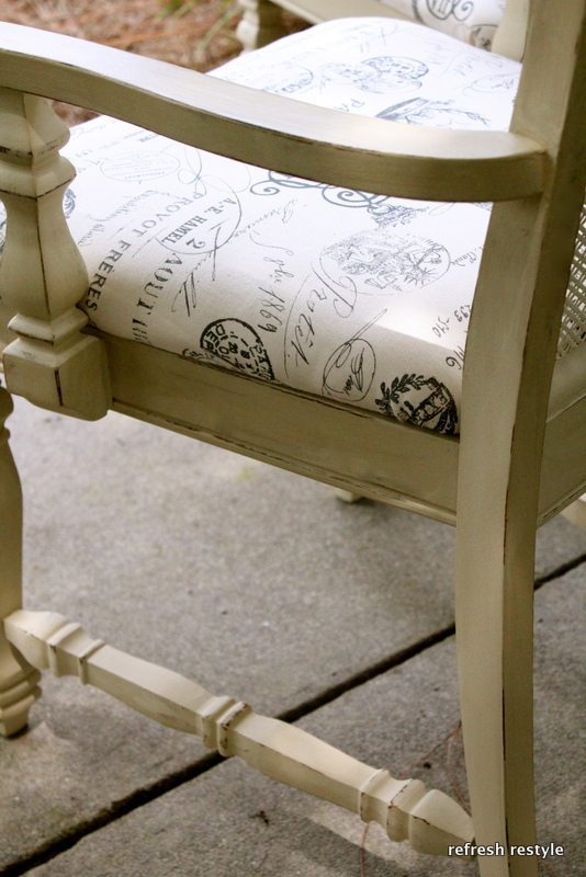 Chair painted with Annie Sloan Chalk paint