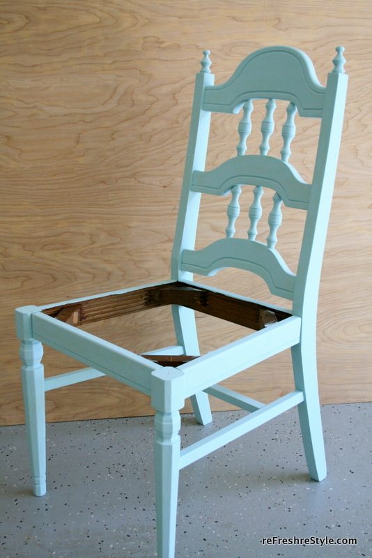 Chair Make over - hand painted