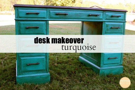 Desk Makeover Before and After