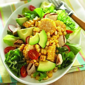 05 - Culinary.net - Spicy Roasted Corn Avocado and Chicken Salad