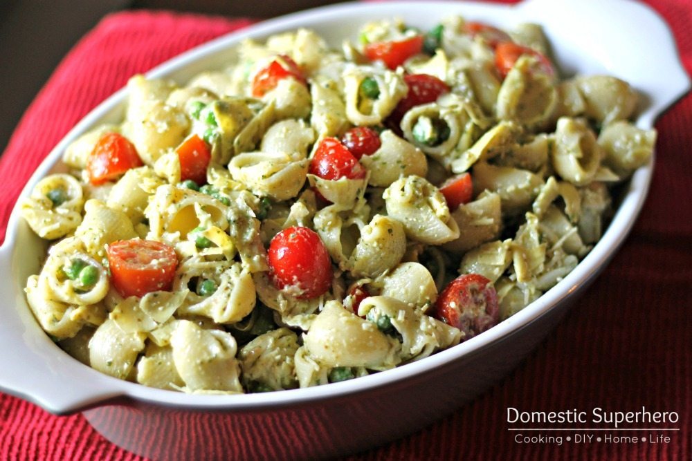 09 - Domestic Superhero - Creamy Pesto pasta Salad