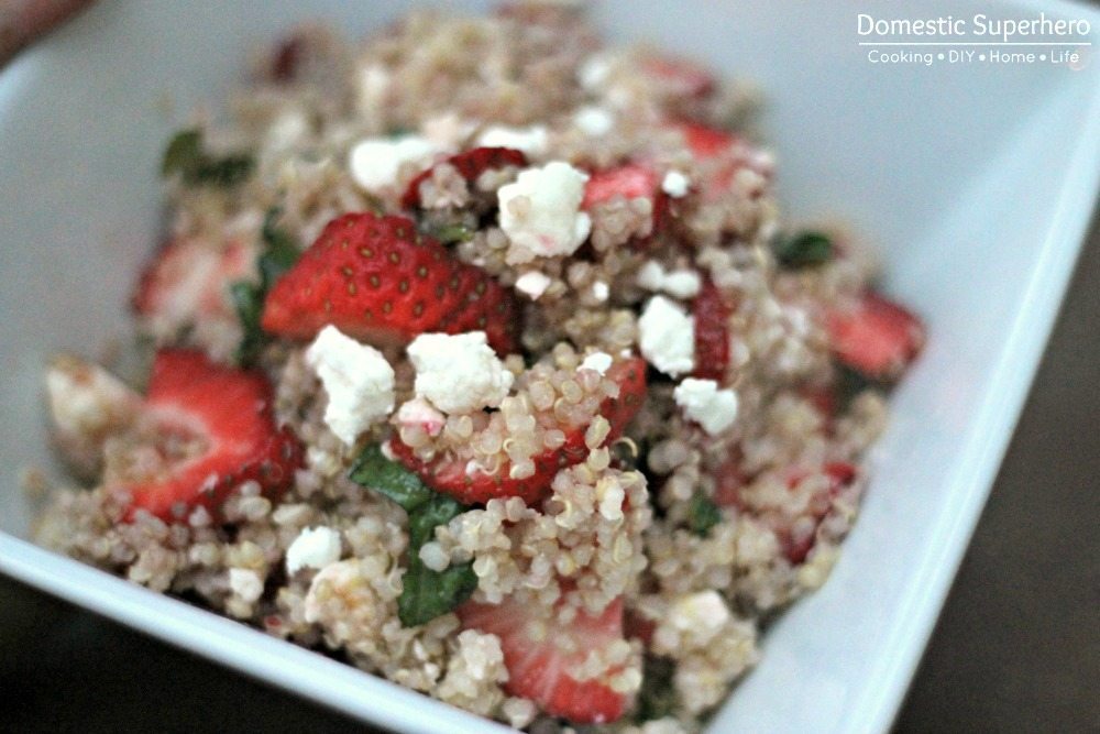 12 - Domestic Superhero - Strawberry Goat Cheese Quinoa Salad