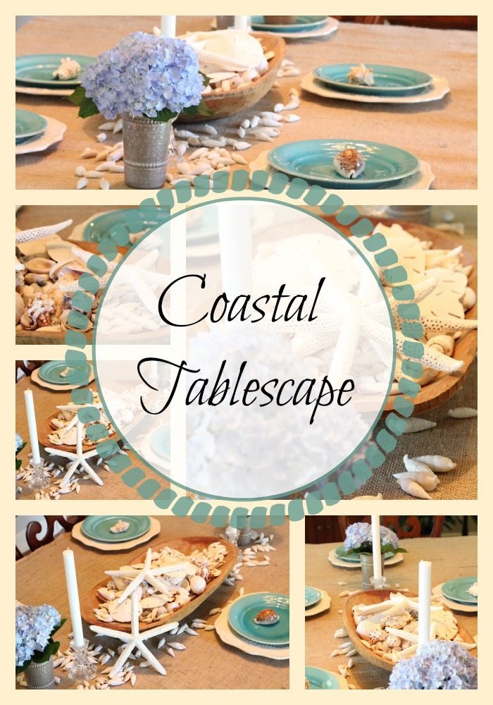 Coastal Tablescape Ideas #coastaldecor #beachtable