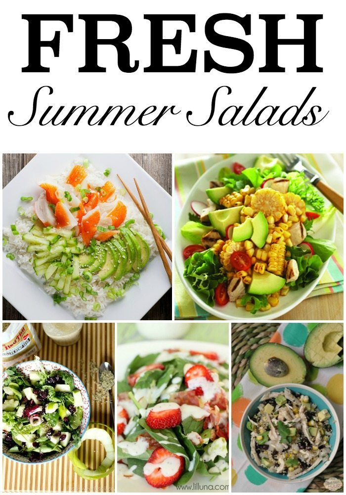 Fresh Summer Salad Recipes #summerfood #recipes #salad