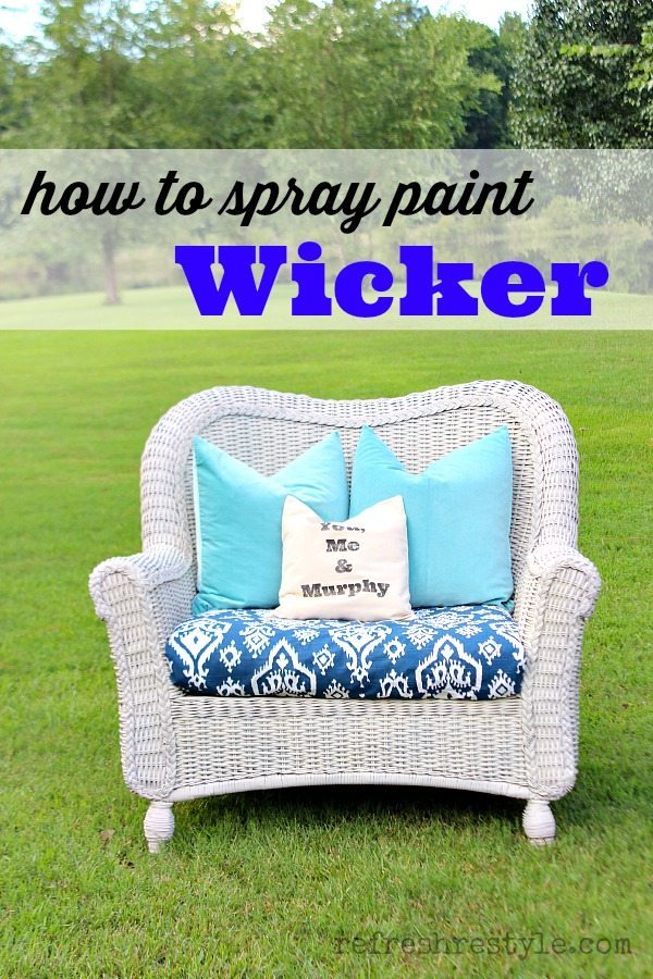 How to Spray Paint Wicker