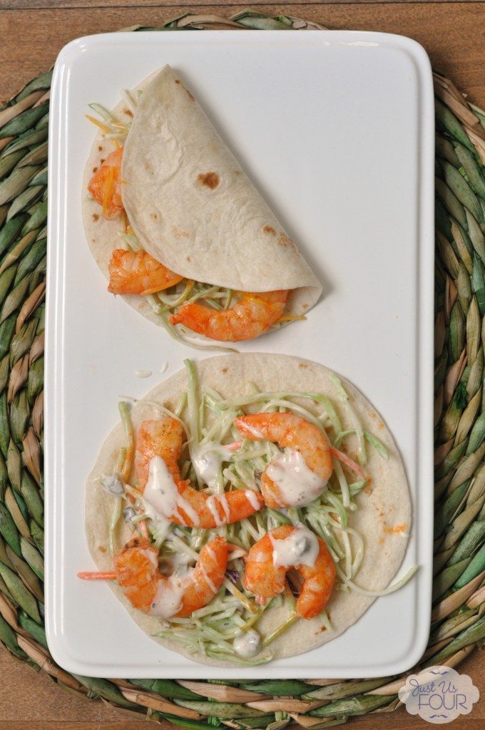 01 - Just Us Four - Buffalo Shrimp Tacos