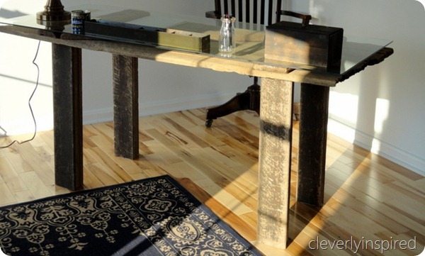 02 - Cleverly Inspired - DIY Barn Door Desk