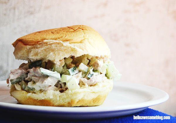 02 - DIY Candy - Cucumber Chicken Salad Sandwich
