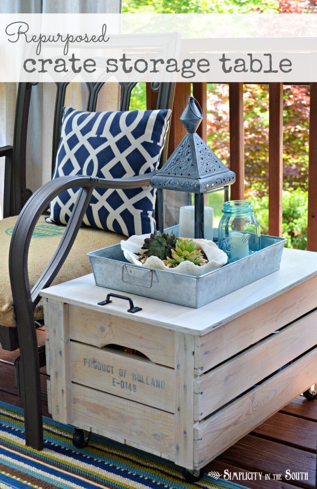 08 - Infarrantly Creative - Wooden Shipping Crate Table