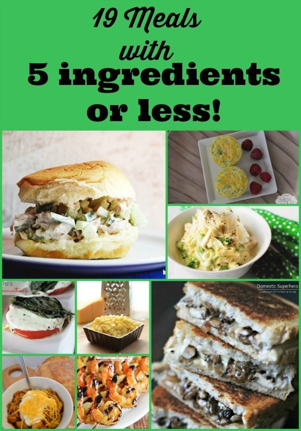 Five Ingredients or Less Recipes