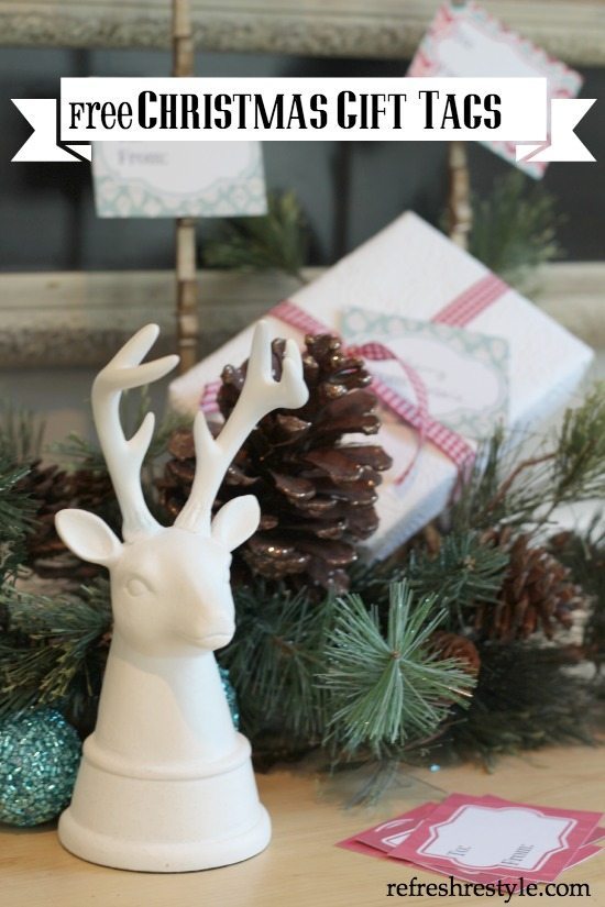 Free Vintage Gift Tags Christmas at refreshrestyle.com