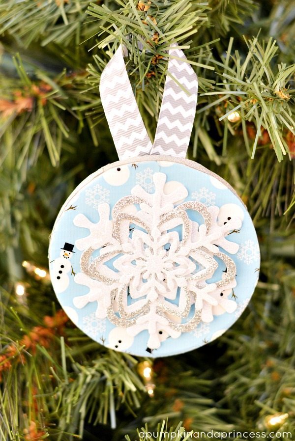21 - A Pumpkin and a Princess - Duck Tape Snowflake Ornament
