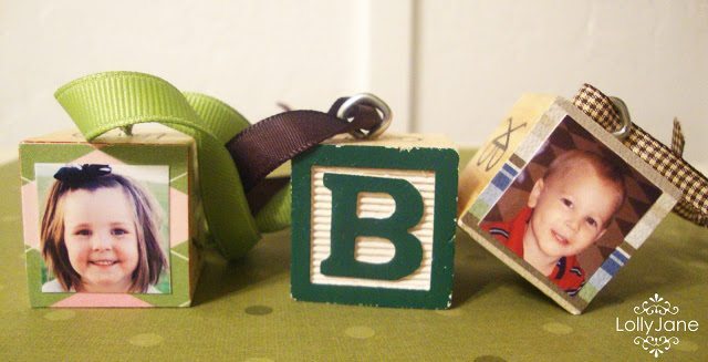 24 - Lolly Jane - Alphabet Photo Block Ornament