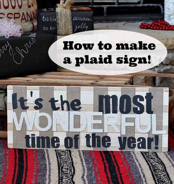 DIY a Plaid Sign