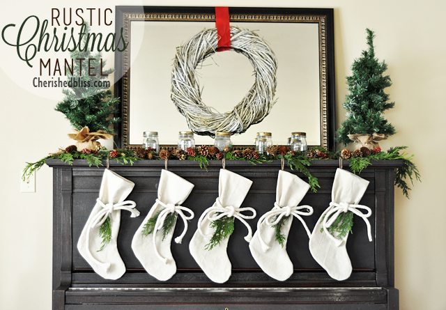 Cherished Bliss - Rustic Christmas Mantle 