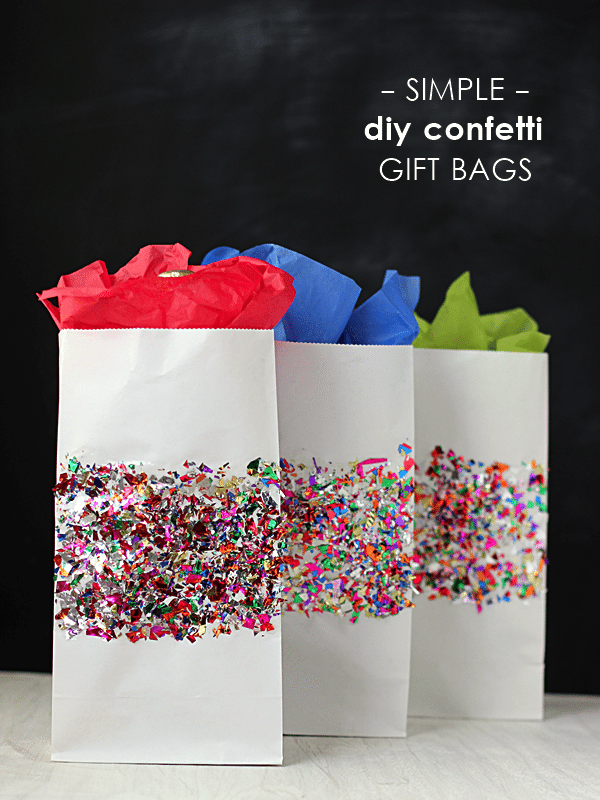Mod Podge Rocks - Confetti Gift Bags