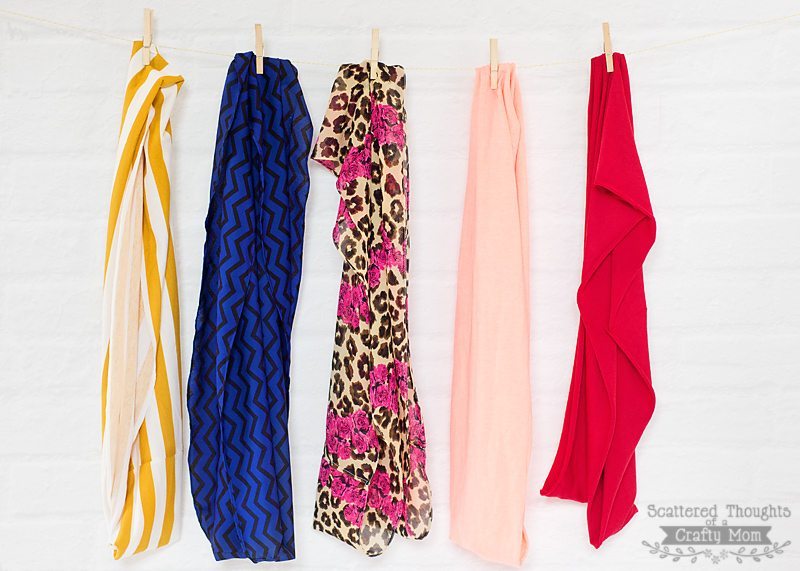 Scattered Thoughts of a Crafty Mom - DIY Infinity Scarf
