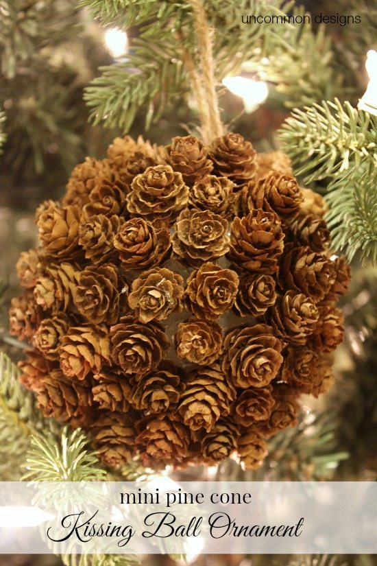 Uncommon Designs - Mini Pine Cone Kissing Ball