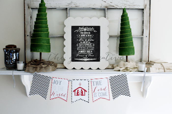 The Girl Creative - Joy to the World Printable Banner