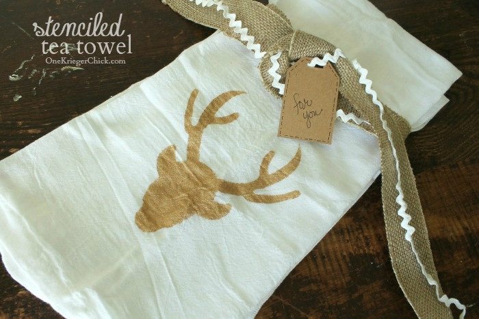 One Krieger Chick - Stenciled Tea Towels