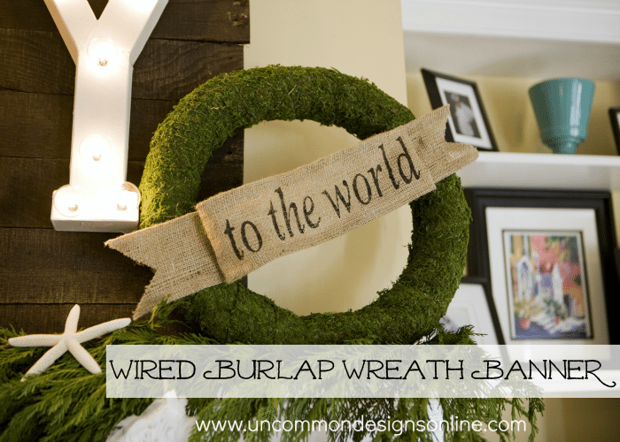 Uncommon Designs - Wired Burlap Wreath