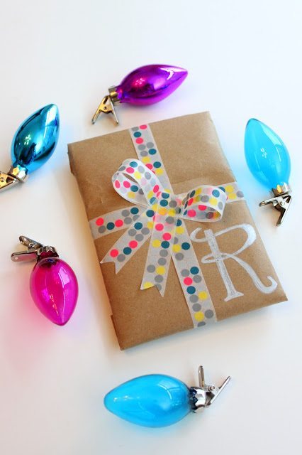 Elizabeth Doo Dah - Washi Tape Gift Wrap