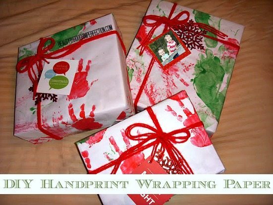 Beauty Through Imperfections - Handprint Christmas Wrapping Paper