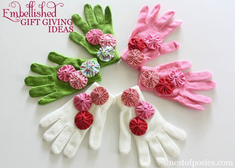 Nest of Posies - Embellished Gloves