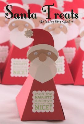 The Crafty Blog Stalker - Santa Treat Boxes