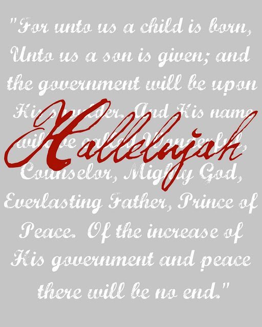 One Artsy Mama - hallelujah Printable