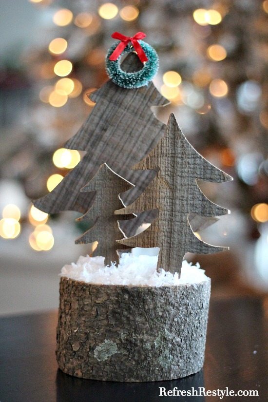 DIY Barn Wood Trees