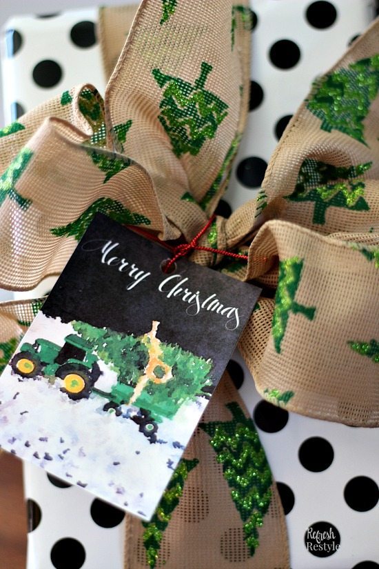 Trees on Tractors Tree Ribbon