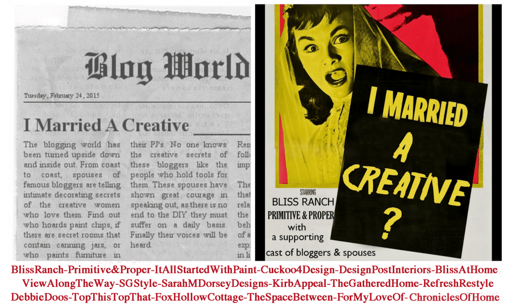 I married a creative what??