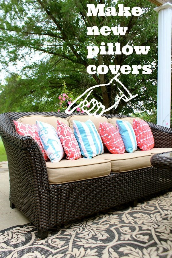 DIY Outdoor Pillow Covers